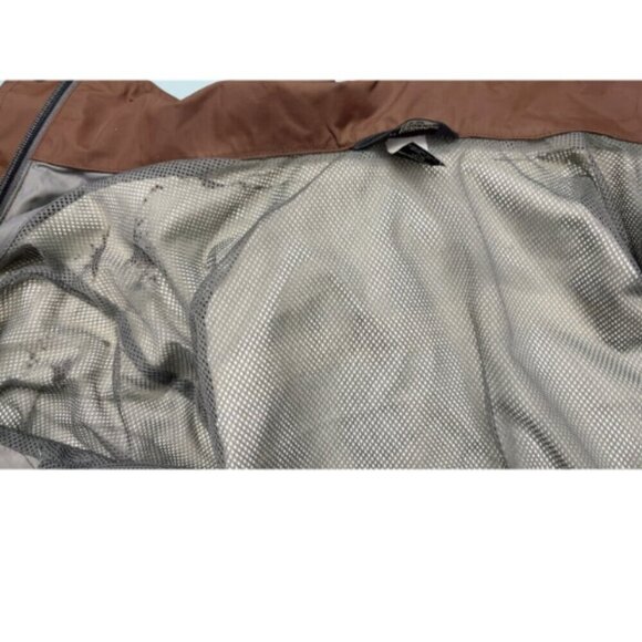 MEC Womens Small Petite Brown Windbreaker Hooded Jacket - Picture 16 of 16